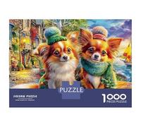 Angel Dog Fantasy 1000 Piece Jigsaw Puzzle with Whimsical Design - A Charming Challenge for Adults And Kids Age 14 Years Up52x38cm/1000pcs