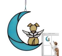 Angel Dog Memorial - Rainbow Dog Memorial, Stained Acrylic Dog Memorial | Acrylic Loss of Pet Sympathy Gift Dog Ornament, Dog Remembrance, Pet Memorial Sympathy for the Loss of Pet
