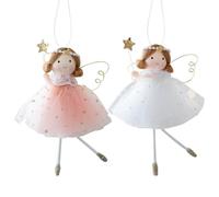 Angel Doll, Angel Hanging Figure, Festive Angels Ornament, Winter Wall Decoration, Holiday Party Decor, 11x14cm, For Mantel, Birthday, Seasonal Celebration
