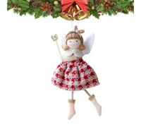 Angel Doll, Plush Hanging Decoration, Soft Fabric Keepsake Doll, Cute Seasonal Accent With Lanyard, Adorable Angel Girl Ornament, 1 Piece For Farmhouse Window Sill Door Restaurant Display