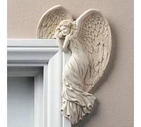 Angel Door Frame Decoration Sculpture, Corner Angel for Wings Wall Decor 3D Statue Figurines Wall Sculpture for Home