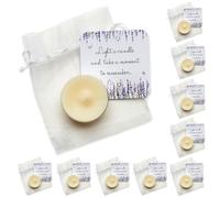 ANGEL & DOVE 10 Tealight Funeral Favours - Lavender Design