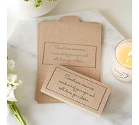 ANGEL & DOVE 25 Kraft Funeral Tissue Wraps 'Sometimes Memories Sneak Out of Your Eyes' - Memorial, Favours