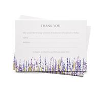 ANGEL & DOVE 50 Funeral Attendance Cards, Lavender Design - Collect Names & Addresses of Guests