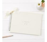 ANGEL & DOVE A4 Ivory 'Celebration of Life' Funeral Memory Book - Condolence, Memorial