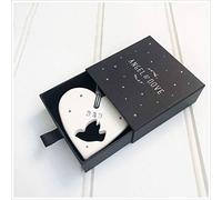 ANGEL & DOVE 'Dad' Handmade Ceramic Heart Memorial Decoration in Luxury Gift Box