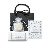 ANGEL & DOVE Funeral Favour or Sympathy Gift - Bag Filled With Forget Me Not Seeds, Tissues & Tealight Candle