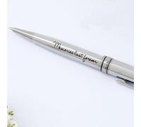 ANGEL & DOVE 'Memories Last Forever' Silver Chrome Pen - for funeral condolence book, guest book