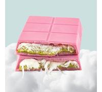 Angel Dubai Style Hair Cotton Candy Chocolate Perfect Dubai Chocolate Gift 172g Bar Rasberry Flavoured W/Pistachio Filling - Authentic Dubai Experience