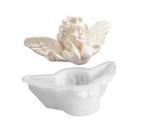 Angel Epoxy Resin Moulds - Silicone, 4.13 x 2.56 x 1.3 Inch Angel Shape, Easy to Release Casting | Reusable Washable Craft Mould for Candle and Resin Making, Silicone Candle Mould for Living