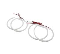 Angel Eye Kit For BMW 3 Series E46 Sedan 2001-2005 Gen Headlight Without Projector 131mm+146mm SMD Cotton LED Angel Eye Ring Kit Halo Ring Kits(White)