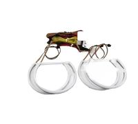 Angel Eye Kit For BMW E46 1998-2002 Revolving Sequential LED Light Rings RGBW Multi-colored APP Remote Control Flowing Ring Angel Eyes Car Angels Eyes(Facelift Xenon)