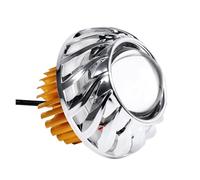 Angel Eye Kit Motorcycle Headlight LED Projector Lens Single Halo Angel Devil Eye Spot Light LED Angels Eyes(Green)