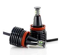 Angel Eyes 2Pcs 120W LED Error Free Angel Eyes Light Headlight Lamp For BMW E90 E92 E82 E60 E70 X5 E71 X6 Fog Lights White Blue Red Led Angel Eyes (Color : White)