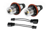 Angel Eyes 2PCS Angel Eyes Marker Light Bulbs Bright Headlights Replacement Car Accessory Fit Use For BMW E39 E60 E63 E64 E53 5 6 7 X3 X5(Amber)