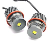Angel Eyes 2pcs Bright 80W Angel Eyes Marker Lights Bulbs Lamp Fit Use For BMW E87 E39 M5 E60 E61 E63 E64 M6 E65 E66 E83 X3 E53 X5 2000-2008(2pcs white color)