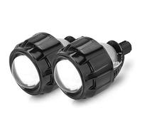 Angel Eyes, Angel Eye Light 1pair 2.5 Inch 80mm LED Halo Angel Eyes Projector Lens High Low Beam Bi LED Lights Fit use for H4 H7 9005 HB3 9006 HB4 Car Headlights Retrofit(Right Hand Drive,1xLens Black