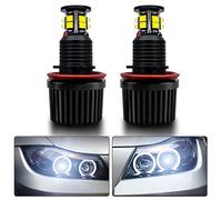 Angel Eyes Halo Ring Bulbs,Maso H8 120W LED Day Time Lighting for E82 E90 E92 E60 E61 E63 E89 X6 Xenon White