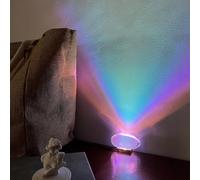 Angel Eyes Projection Night Light,Rainbow Crystal Sunset Table Lamp,Sunset Projection Led Light,Decorative Tabletop Projection Light,Atmosphere Night Light for Christmas Decor