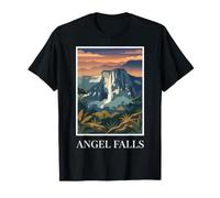 Angel Falls Venezuela Waterfall Jungle Travel Design T-Shirt