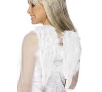 Angel Fancy Dress Feather Wings White Angle Wings 40x30cm by Smiffys