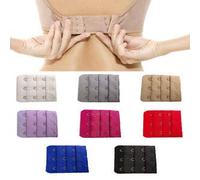 angel fashion Ladies Bra Extender Bra Extension Strapless Underwear Strap 2, 3, 4, 5 Hooks (4-hooks, Balck)
