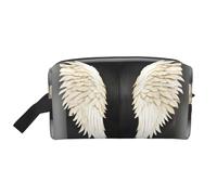 Angel Feathers Print Toiletry Bag for Men, Cosmetic Bag Spacious Capacity Travel Toiletry Bag for Women