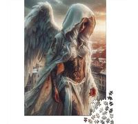 Angel Figure Jigsaw Puzzle for Adults 1000 Piece Jigsaw Puzzle City Sunset Puzzle Game for Family Relaxation Home Decor 38x26cm/1000pcs