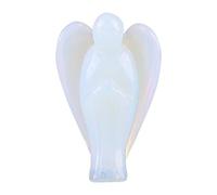 Angel Figurine, 1.5inch Beautiful Natural Opal Angel Shape Crystal Healing Stone Gift
