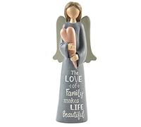Angel Figurine Family Love Holding Heart Guardian Angel Sentimental Gift
