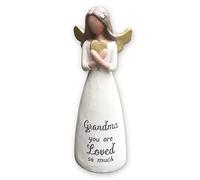 Angel Figurine Ornament Collectible Figure Gift for Grandma Birthday Christmas or Mothers Day with Thoughtful Words and Sentimental Verse Guardian Angel