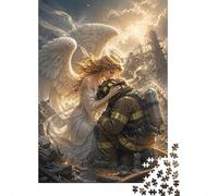 Angel Firefighter 1000 Pieces Mini Jigsaw Puzzle for Adults