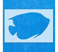 Angel Fish Stencil: Mylar Airbrush Wall Art Painting Crafts - 190 Micron| DIY-A5 Stencil - Design Size (105mm 160mm)