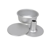 Angel Food Cake Pan - Chiffon Tube Pans | Nonstick Baking Cake Pans | Loose Bottom Baking Tin Set | Nonstick Round Chiffon Cakes Pan with Removable Base for Oven Bake Cupcake Pastry Sponge Angel Fo