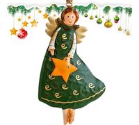 Angel for Christmas Tree,Angel Christmas | Vintage Iron Art | Tree Pendants with Angel Decoration for Outdoor Christmas Decorations