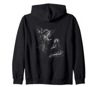 Angel Gabriel And Virgin Mary Annunciation Scene Zip Hoodie