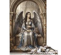 Angel Gabriel Stone Arch Jigsaw Puzzle 300 Pieces, Renaissance Style