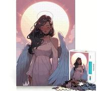 Angel Girl 1000 Piece Jigsaws for Adults Think Training Play Tight Lock No Loose Pieces Unique Gift for Stress Relief (38x26cm)