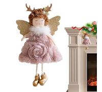 Angel Girl Ornament,Christmas Angel Doll,Elk Angel Ornaments for Christmas Tree | Handmade Pendant, Christmas Tree Ornament, Dolls Decoration for Navi Party Favors
