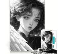 Angel Girl Portrait 1000 Piece Jigsaw Brain Skill Game High Precision Die Cut Fascinating Hobby for Idle Moments (38x26cm)