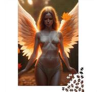Angel Girl Puzzle Jigsaws 1000 Pieces for Adults & Teenager Age 12 Years Up Christmas Eve Gifts 1000pcs (75x50cm)