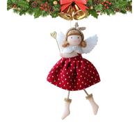 Angel Girls for Christmas Tree, Plush Angel Pendant, Christmas Decoration, Winter Decoration with Pearl Headband for Bedroom, Garden, Balcony, Windowsill