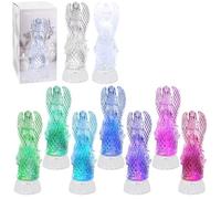 Angel Glitter Lamp Crystal Light Ornament Colour Changing LED Christmas Decor