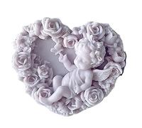 Angel Heart & Animal 3D Silicone Mold - Resin Casting for Home Decor & Candle Making