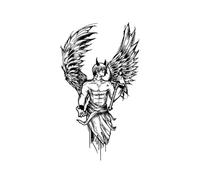Angel Herb Tattoo Sticker Simulation Waterproof Long-Lasting Couple Male