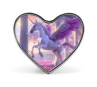 Angel Horse Badge Heart Shape Cute Brooch Pins Button Badges for Backpack Jackets Hats Decor