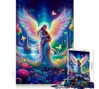 Angel Hug 1000 Piece Jigsaws for Adults Puzzle Improve Memory Happy Idle Time Laser Cut Art Xmas Gift (38x52cm)