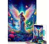 Angel Hug Adult Jigsaw1000 Pieces Cognitive Boost Game No Gap Tight Fitting Design Birthday Gift Brain Teaser Toy (50x75cm)