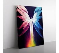 Angel Hydrodipped Vol.1 Canvas Wall Art Print Ready to Hang, Framed Picture for Living Room Bedroom Home Office Décor, 76x50 cm (30x20 Inch)