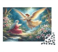 Angel Jigsaw Puzzles 1000Pc Recycled Paper for Adults Blessing Puzzle Fun Challenging Family Game Exercising Hands-on Skills 38x26cm/1000pcs